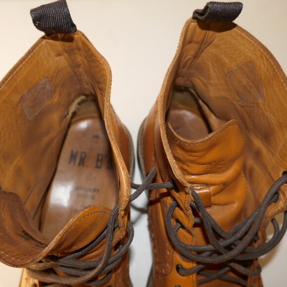 Mr. B's Gentlemen's Boutique for Aldo Men's EU 43 US 10 Tan Wingtip Ankle Boots - Picture 10 of 16